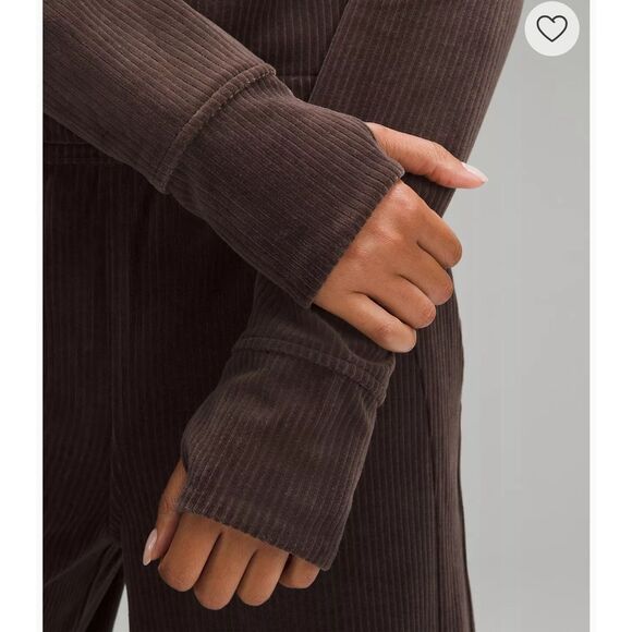 Lululemon Scuba Track Jacket Velvet Cord size 4 - Picture 3 of 6